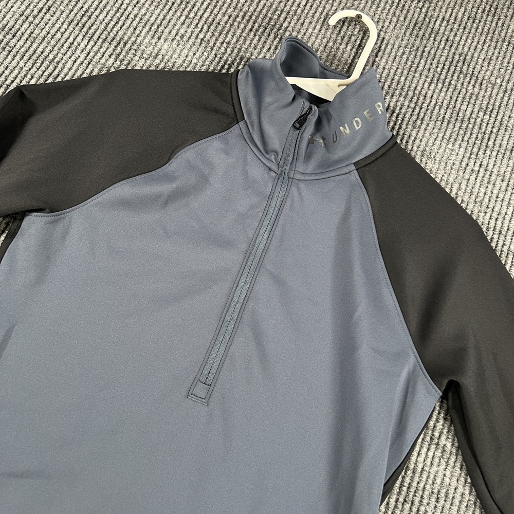 Under Armour ColdGear Pullover Womens Small Black Fitted Long Sleeve Athletic